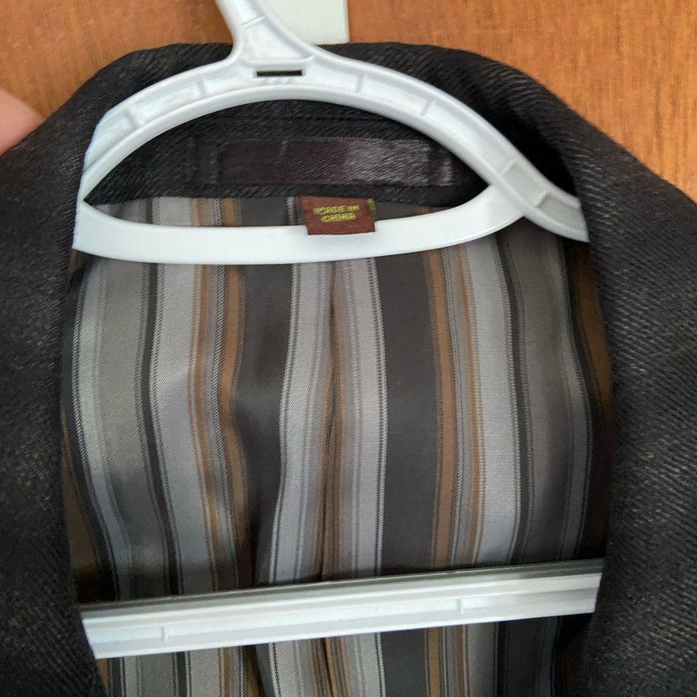 Kroon Men’s 40R Striped gray and black Blazer - Picture 3 of 12